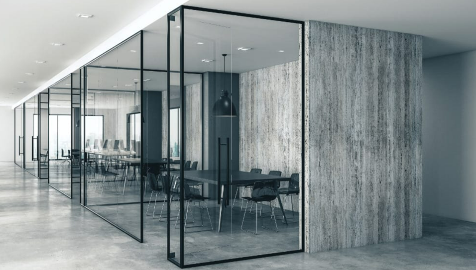 commercial grade aluminium & glass installation