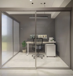 Sliding doors installation detail