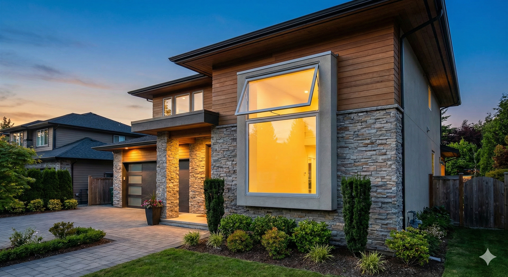 Awning windows detailed view