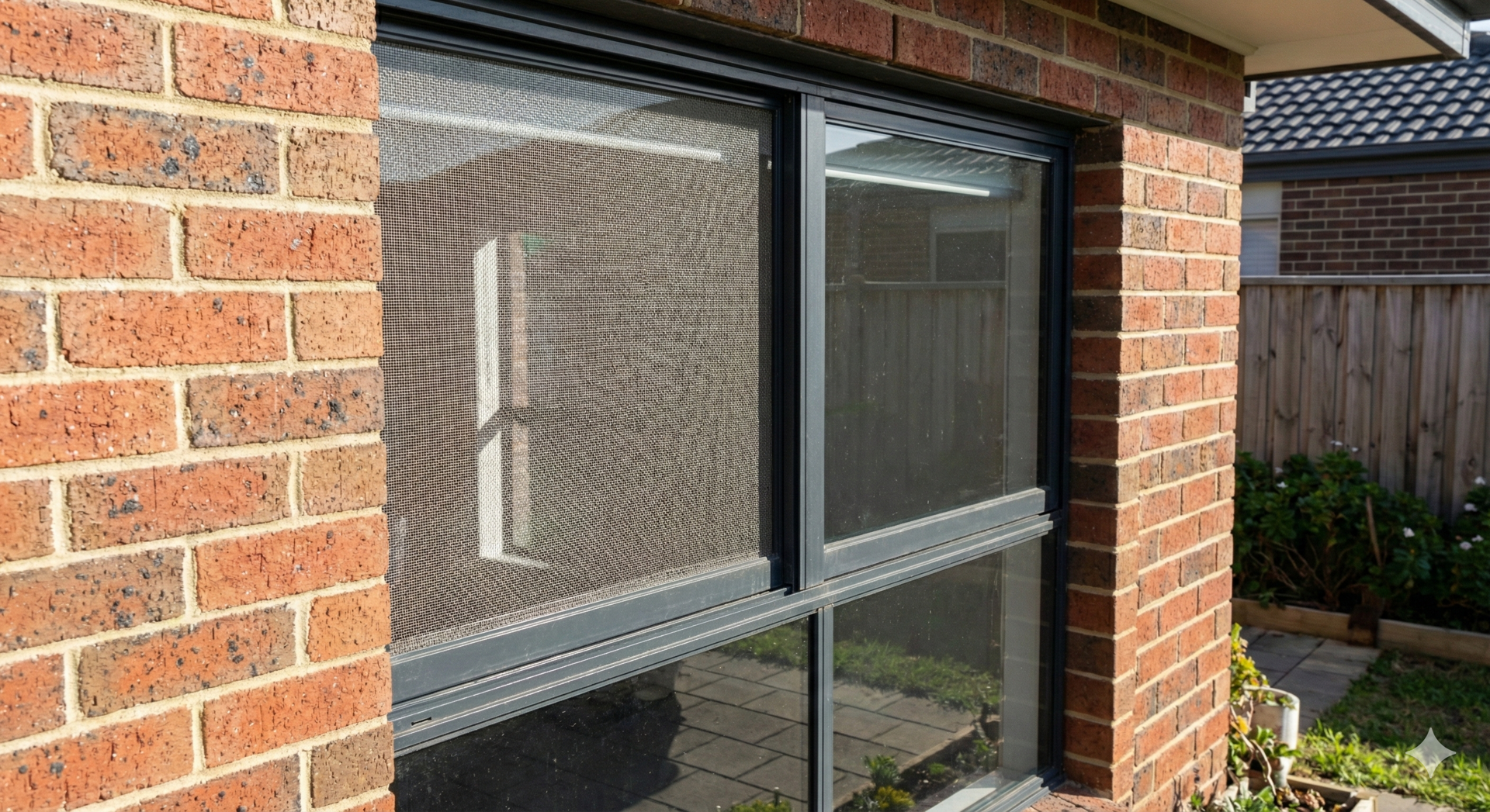 Completed sliding windows installation